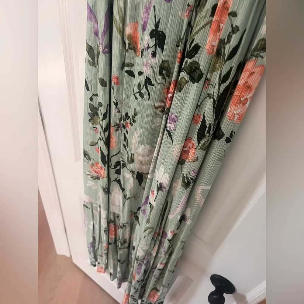 Abercrombie & Fitch Green Floral Cami Dress Small - Picture 6 of 8